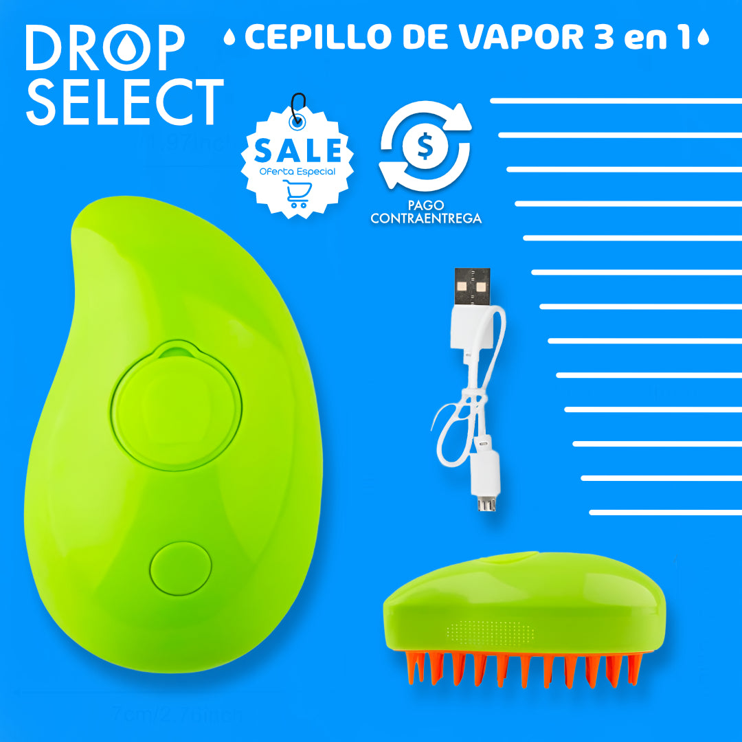 Cepillo de vapor 3 en 1