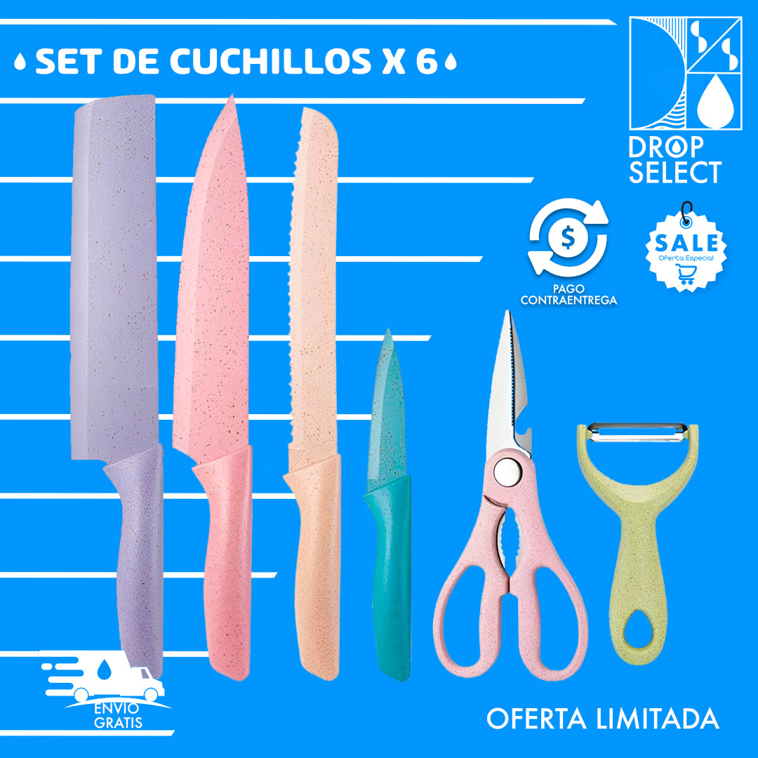 Set de cuchillos x 6