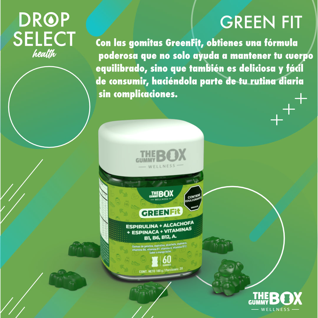 Green fit de gummy box