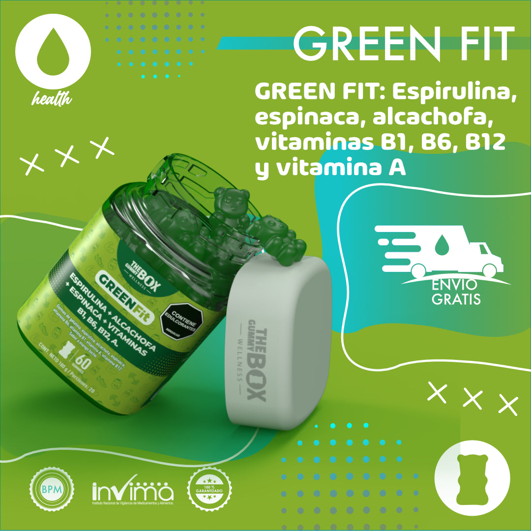 Green fit de gummy box