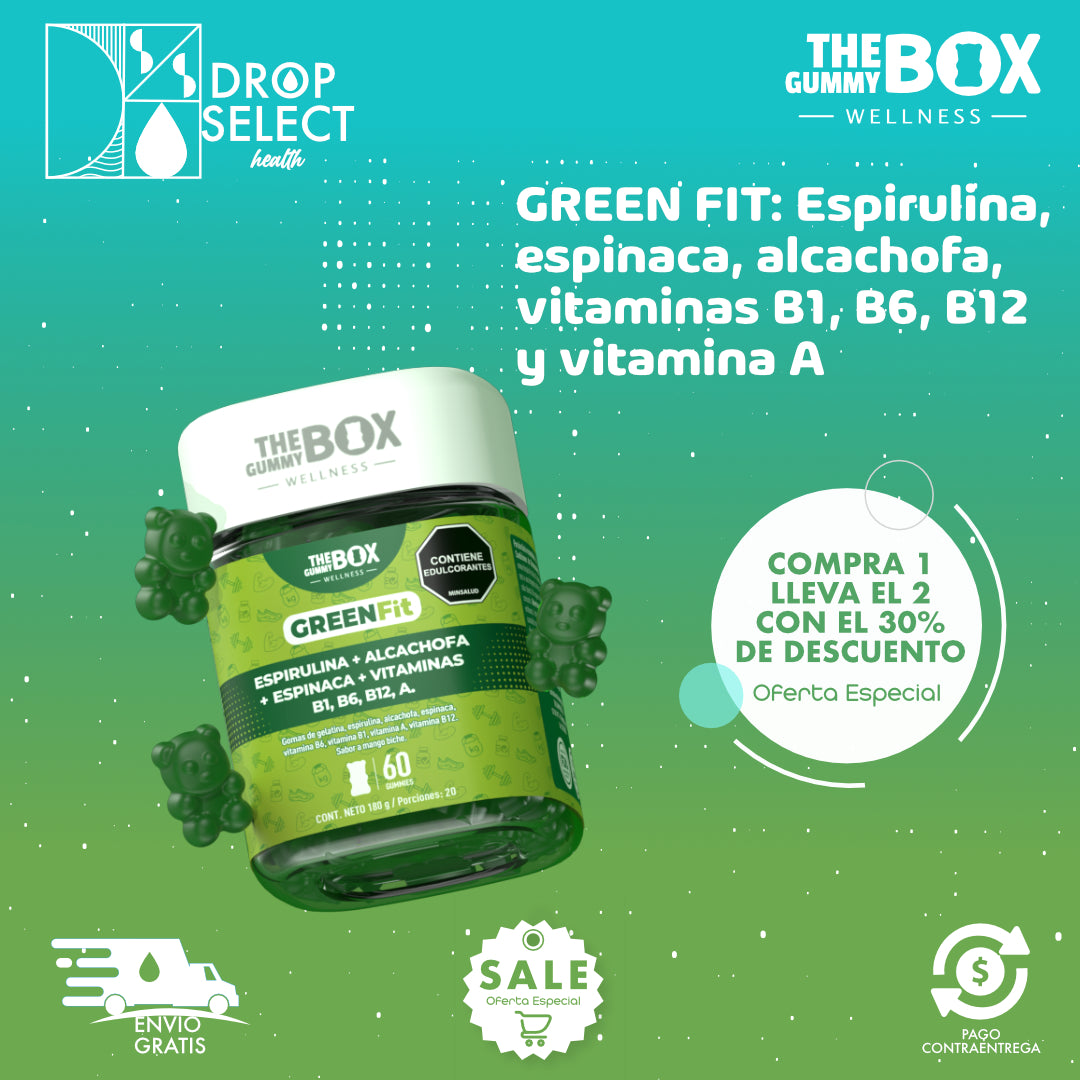 Green fit de gummy box